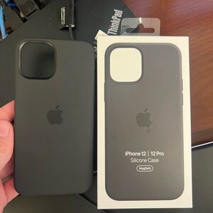 Brand new apple iphone 12 pro silicone case - black